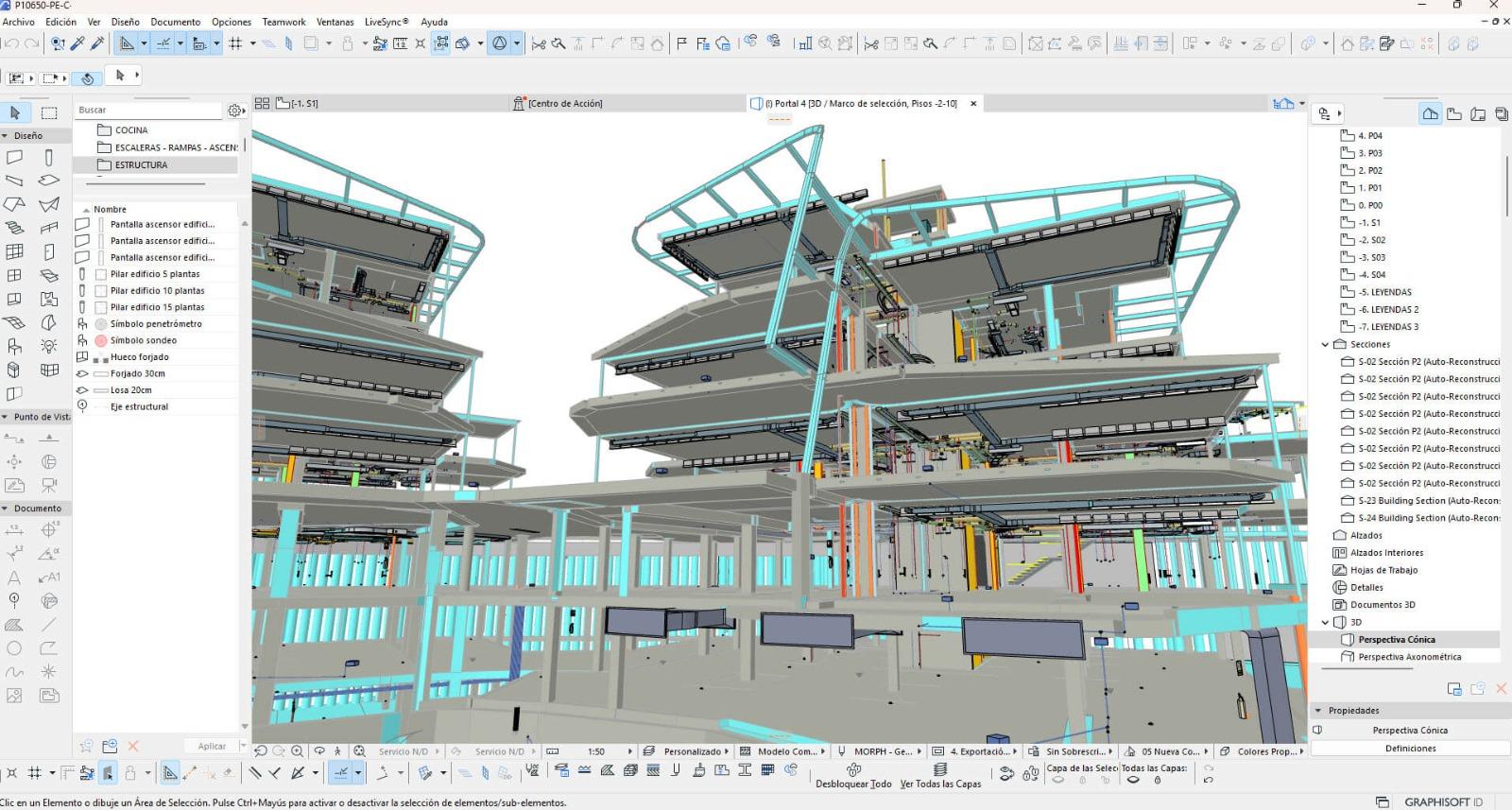 Modern architectural building